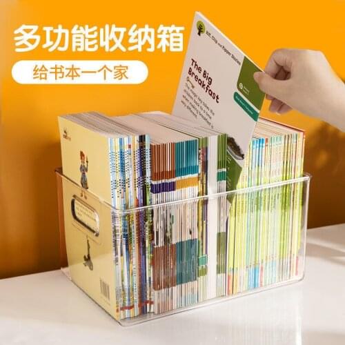 Plastic Magazine Storage Box School Office Drawer Type Book Holder Organizer Bins for Desk Storage Accessories Organizers Desk