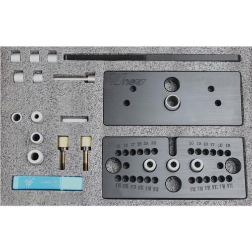 Dowelling Jig for Furniture Fast Connecting Cam Fitting,drilling locator Tri-hole punch hole locator round dowel