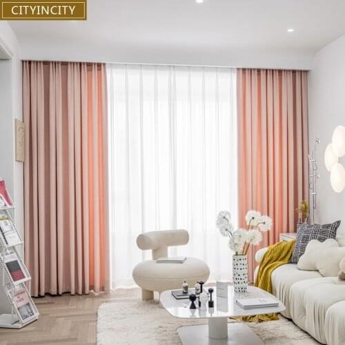 CITYINCITY Chenile Curtain For Living room Soft Darpe Elegant Faux linen Curtains for Bedroom Window Customized