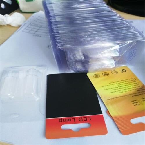 FSYLX 100pcs T10 festoon LED bulb LED panels light Blister package T10 festoon panels plate light package COB led bulb package