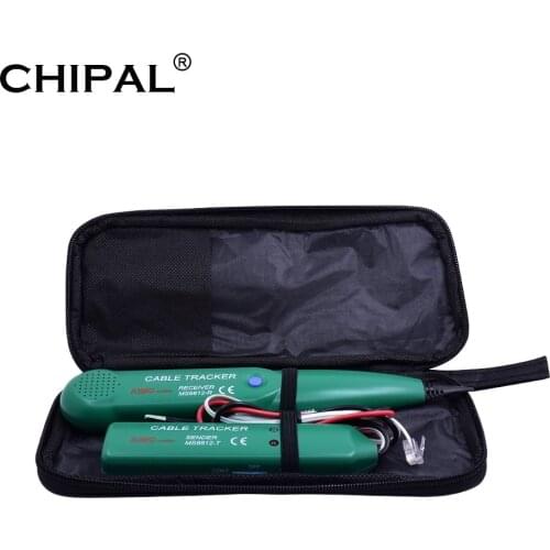 MJTEK AIMO Network Cable Tester For Cat5 Cat5E Cat6 Cat6E RJ11 RJ45 Cable Wire tracker Lan Tester Network With black Toolkit