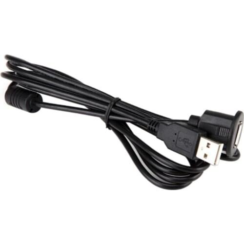 Flush Mount USB Dock Adapter Dashboard Pan USB 3.0 Port Male to Female Extension Cable Car Electronics Accessories