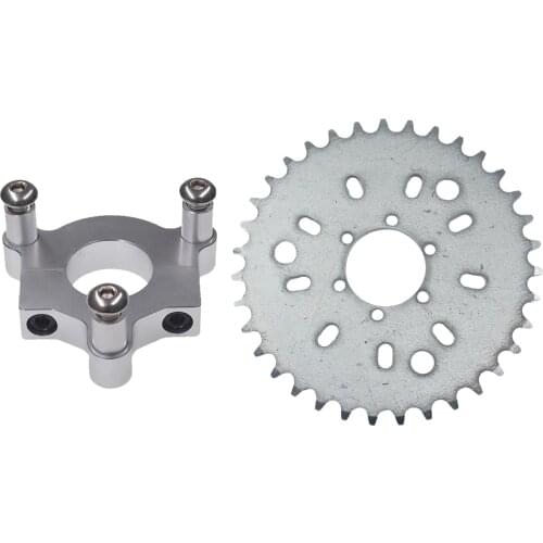 35T Sprocket & CNC Adapter Fits 415 Chain 66cc 80cc 2 Stroke Motorized Bike