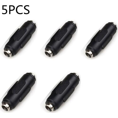 5 Pack DC 5.5mm x 2.1mm Female to Female Power Jack Coupler