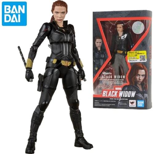 Bandai Marvel Legends S.h. Figuartsavengers Black Widow (Natalia Alianovna) 5.7In. Pvc/abs/painted Action Figure Collection