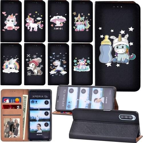 Flip Case for Sony Xperia L4/Xperia 1 II/Xperia 10 II Unicon Pattern Luxury Phone Cover Case