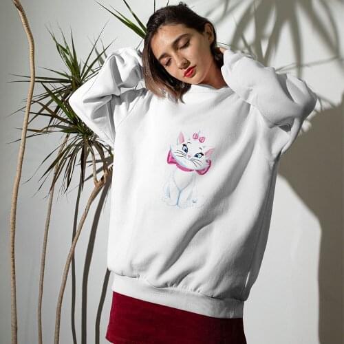 Disney High Cold Queen Mary Cat Printed Sweatshirt Harajuku Hoodie Oversize Unicorn Trendy Hoodies Long Sleeve Womens Clothing