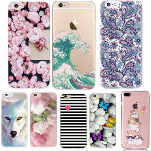 For Apple iphone SE 2020 Case Silicone Cute TPU Soft Phone Case for iPhone SE 2 5 5S 6 6S 7 8 Plus Protector Bumper Cover Cases