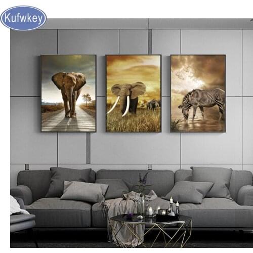 Elephant Painting 5d DIY Diamond Painting Cross Stitch Kit Full Diamond Embroidery Diamond Mosaic Needlework Multi-pictures sale