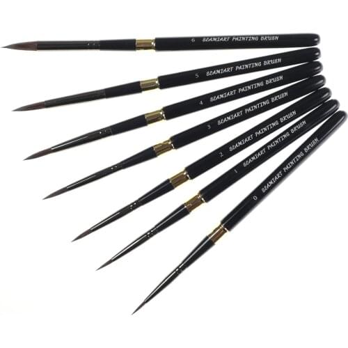 1PC Squirrel Hair Paint Brush High Quality Portable Art Painting Brushes Artistic Watercolor Brush For Oil Drawing Art Supplies