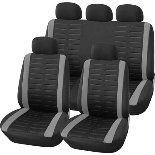 AUTOYOUTH 9PCS Full Set Of Universal Adapter Car Seat Cover 4 Colors Optional Car Seat Cover Car Protective Decorative Seat