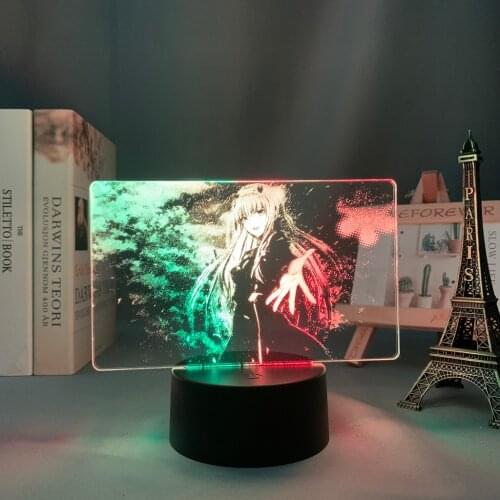 Colorful Anime Two Tone Lamp Darling In The Franxx Zero Two for Kid Bedroom Deco Birthday Gift Manga Zero Two Two Tone Led Light