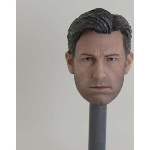Blank Hot 1/6 Scale Ben Affleck Bruce Wayne Head Sculpt Unpainted Fit 12" Figure