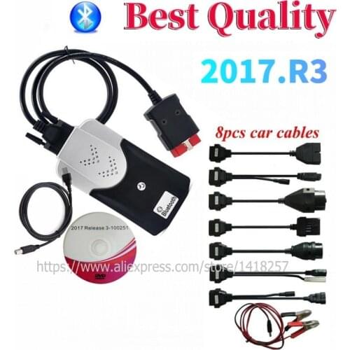 Best NEW VCI Adapter Vd Ds150e Cdp with Bluetooth 2017.R3 Keygen for Delphis Diagnostic Obd2 Car Truck Scanner Tool