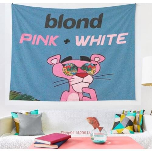 Pink and White Panther tapestry Wall Hanging Tapestry for Home Dorm Fantasy Decor