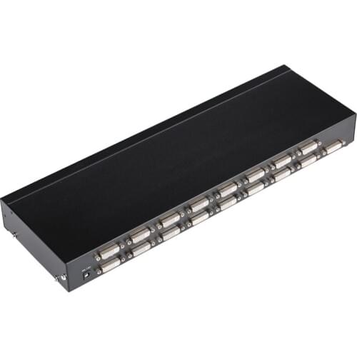 16 Port DVI splitter distributor 1 in 16 out Display HD 1080P HDTV for Video Conference Monitor testing and burn-in Steel
