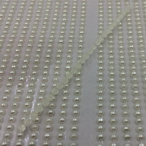 The retail 1320pcs /set White pearl 3mm In Crystals Rhinestones Car DIY Decal Decor Stickers Styling Accessories free shipping