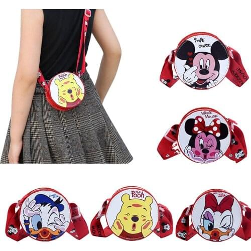 Disney Mickey Mouse Crossbody Shoulder Bag 2020 New Bag Female Mini Childrens Coin Purse Fashion Mickey Pattern Chain Bag