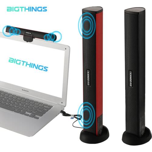 USB Laptop Speaker Portable/Computer Audio Mini Soundbar Subwoofer Bar Stick Music Player to PC Hot Sale Ikanoo Brand
