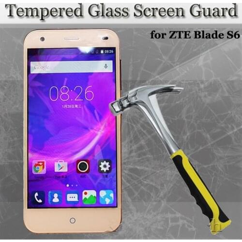 0.3mm slim 9H 2.5D ExplosionProof Tempered Glass Screen Protector LCD Guard Cover for ZTE Blade S6 Phone Film pelicula de vidro