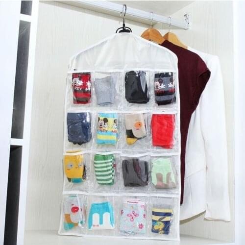 16 Pockets Clear Over Door Hanging Bag Shoe Rack Hanger Storage Tidy Organizer Fashion Home