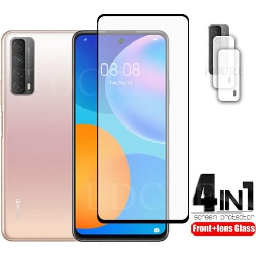 2Pcs For Huawei Honor 10X Lite Glass Tempered Glass camera Screen Protector Camera Lens Film for Huawei P Smart 2021 Huawei Y8P