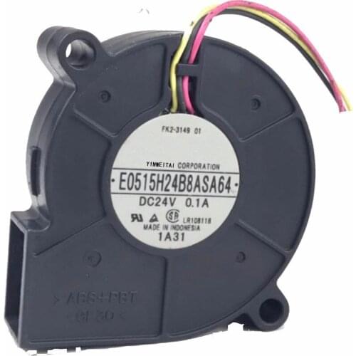 2pcs New fan For 5CM 5015 24V 0.1A E0515H24B8ASA64