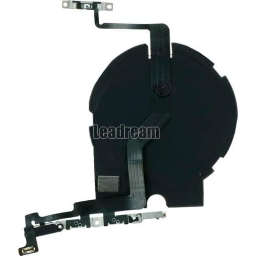 5Pcs Original NFC Chip Wireless Charging Charger Panel Coil Sticker With Volume Button Flex Cable for iPhone 12 Mini 12 Pro Max