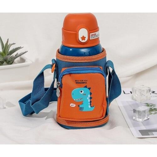 500ml Baby Animal Feeding Cup Stainless Steel Milk Thermos for Children Insulated hot water Bottle leak-poof thermal Cup