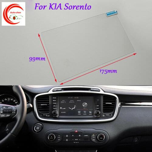 8 Inch Car GPS Navigation Screen Glass Protective Film For Kia Sorento Interior Sticker Accessories