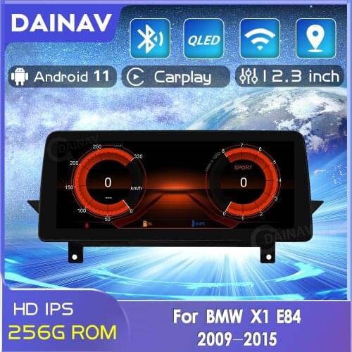 Car Radio 256G 12.3 Inch Android 11.0 For BMW X1 E84 2009-2015 GPS Navigation Multimedia Player Stereo Tape Recorder CarPlay