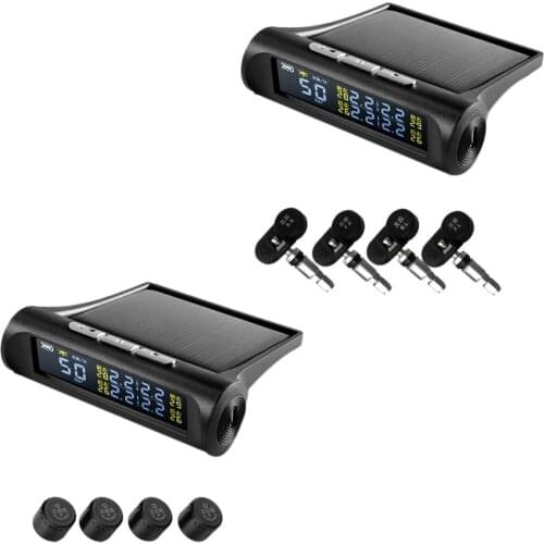 Automobile IP67 Waterproof Tyre Pressure Monitoring System HUD Altitude LCD Digital Display Solar Power Car TPMS Security Alarm