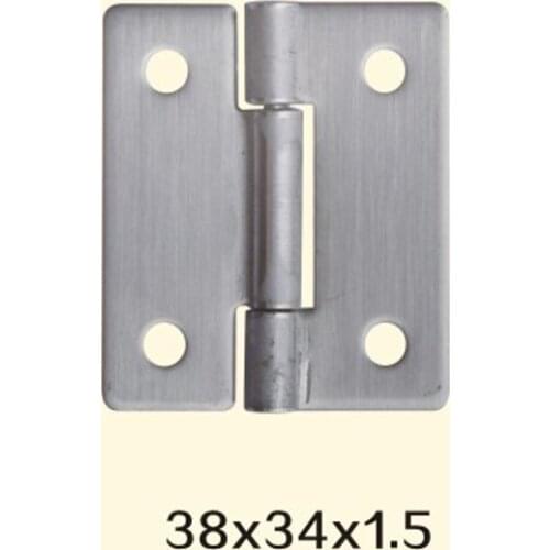 Freeshipping 38*34*1.5mm Iron Metal Hinge Sewing Machine Folding Table Furniture Flip Tray Hinges Big Door Hinges