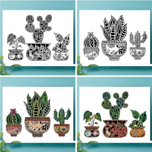 Decorative cactus vase modern natural desert home office new creative fashion living room kitchen decoration 2021 modern quality