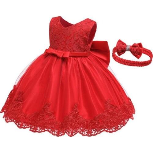 Princess Girls Lace Flower Tutu Party Dress Toddler Kids Birthday Christmas Vestidos Costumes Children Clothing With Big Bow