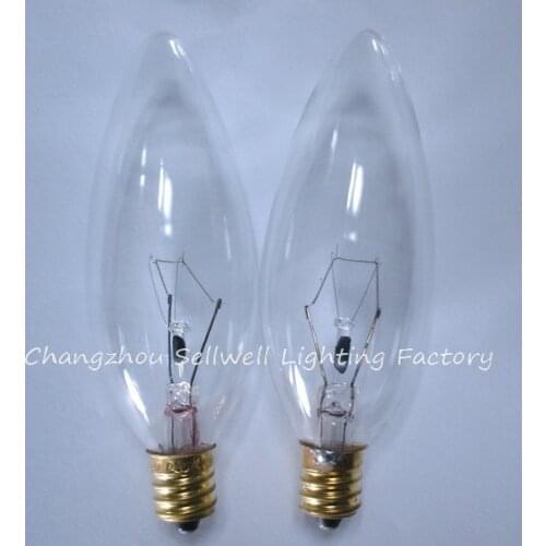 E12 Candle Lamp Small Bulb Screw Base Incandescent Light Bulb 220v/40w Transparent A733