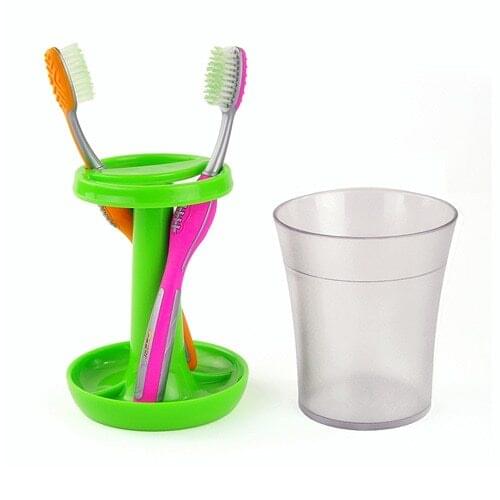 BF020 creative table lamp style toothbrush holder plastic washing sets tumbler mug holder 9*20cm