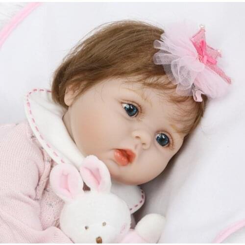 Bebe silicone reborn baby soft body girl open eyes dolls 55 cm babies real doll toy 22" Birthday Gift Alive Lifelike toys