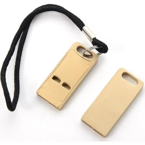 Brass Double Pipe Whistle Classic Portable Outdoor Emergency Survival Equipment Sports Referee Whistle