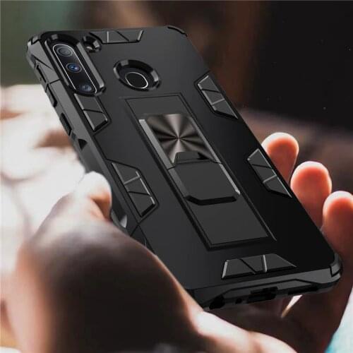 For Samsung Galaxy A21S A21 A51 A71 A11 A31 A41 A01 Core Armor Car Magnetic Case For A10 S A20 E A30 A50 A70 Ring Holder Cover