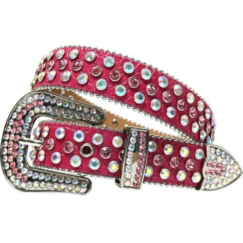 Fashion Rhinestones Belts Bling Bling Luxury Strap Crystal Studded Belt For Women Men Ceinture Femme Cowgirl Cowboy Punk