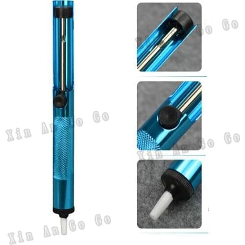 Newest Solder Sucker Desoldering Pump Tool Removal Vacuum Soldering Iron Desolder High Suction Power Metal Solder Sucker