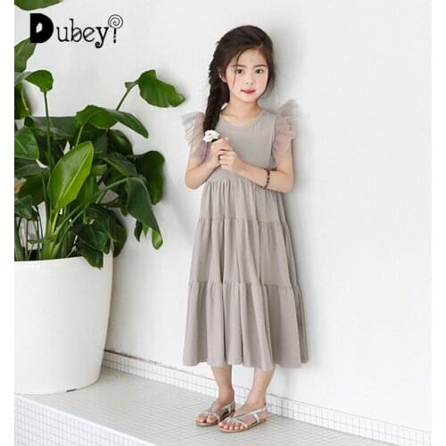 Big Girls Clothes Size 14/16 Loose Mid-Calf Dresses Kids Clothes Girls 10 To 12 Summer Teenage Girl Casual Dress
