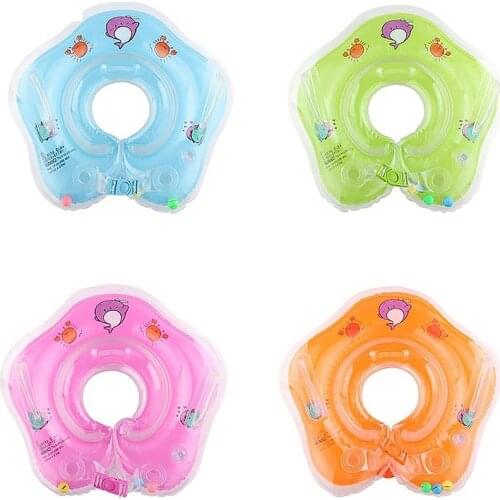 Thicken 0-2 Years Old Baby Swimming Neck Trumpet Childrens Floating Ring Infant Swimming Ring Swimming Pool Accessories