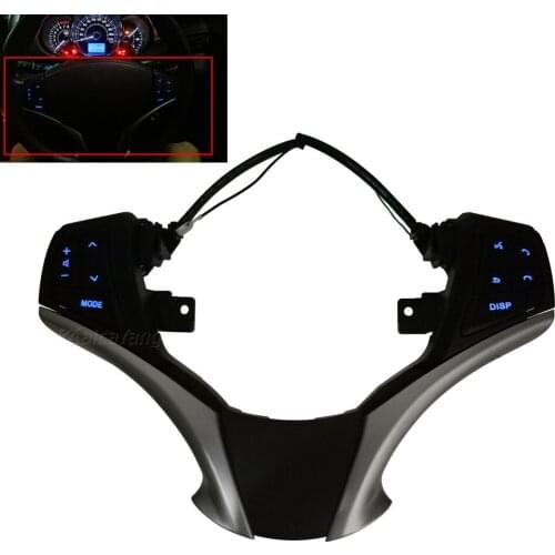 Fit For Toyota Yaris 2013 2014 2015 2016 With LED Blue Light Bluetooth Audio Steering Wheel Control Switch 84250-0D120-E0