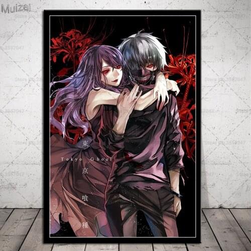 Tokyo Ghoul Manga Series Poster Japan Anime Hot Canvas Painting Posters and Prints Wall Art Picture for Living Room Home Decor