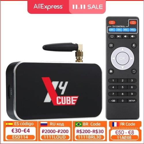 X3 PRO Smart TV BOX Android 9.0 Amlogic S905X3 2GB 4GB DDR4 32GB ROM Set Top Box 2.4G 5G Dual WiFi 1000M BT 4K HD Media Player