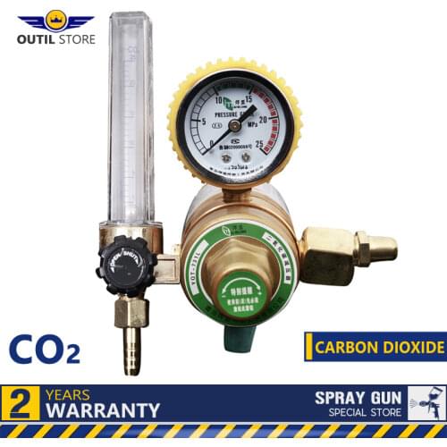 Carbon dioxide reducer 36v electric heating meter CO2 adjustable pressure valve gas regulator used for welding and cutting tools