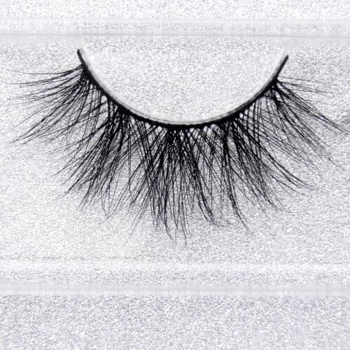 Visofree 25mm False Eyelashes Classic Collection Upper Lashes Natural & Lightweight Mink Lashes 1 pair Glitter Packaging E85