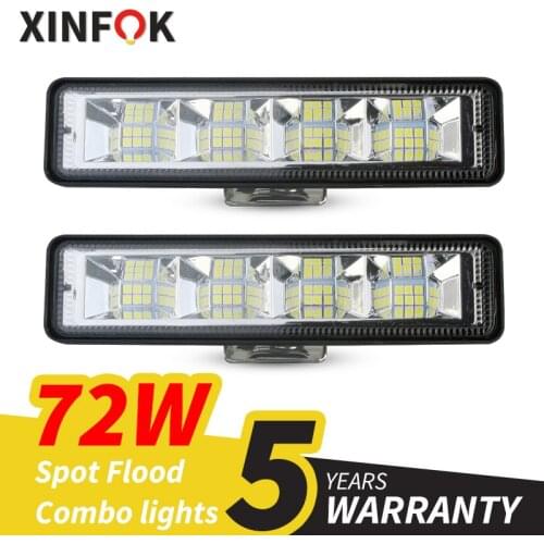 LED Work Bar Car LED Work Light Bar Spot Flood Worklight 12V 18W For Bright White Lighting for Truck Tractor Offroad Vehicle